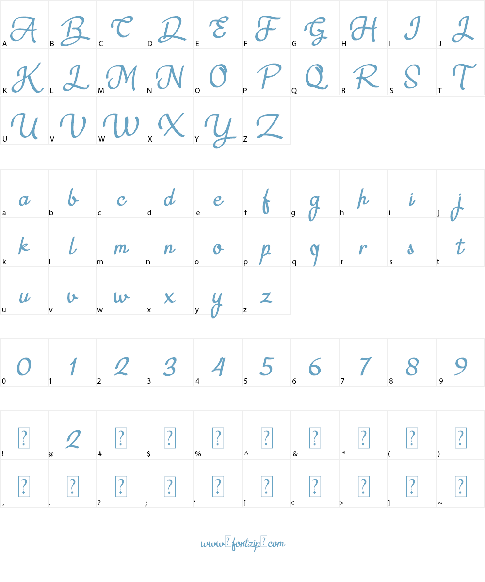 Nagitta Personal Use Font Character